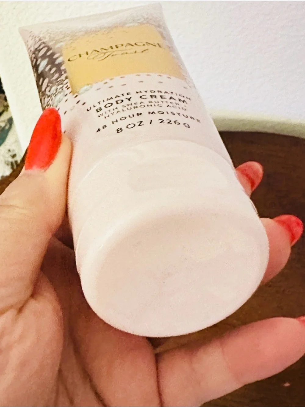 Bath & Body Works Champagne Toast Body Cream - Light Pink & Gold